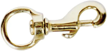 Solid Brass Round Eye Snap - Brass 1 1/4 inch