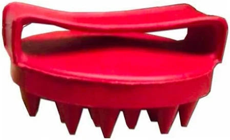 Eureka Large Teeth Rubber Massage Curry -RED