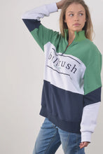 Load image into Gallery viewer, Bullrush - Springton Zip Sweat - Navy/Green - ASSORTED SIZES

